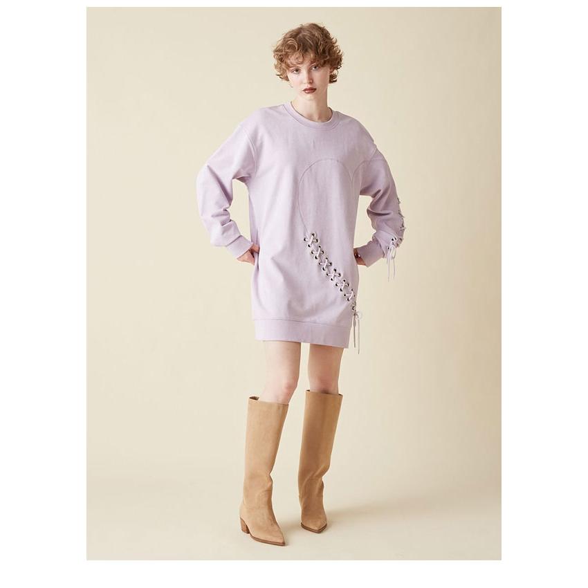 furfur⭐︎今期ハートレースアップスウェットワンピース新品未使用 FURFUR（ファーファー） SALE30%OFF ワンピース 25秋冬 ハートレース
