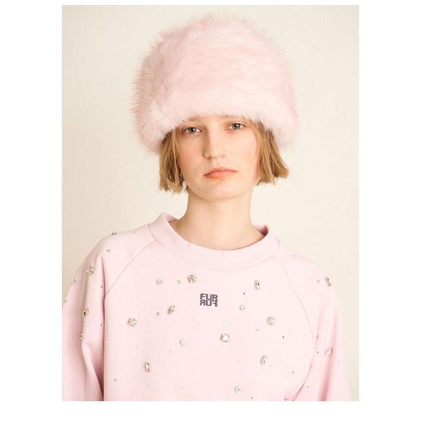 FURFUR 新作10%OFF ファーファー トップス 25秋冬 ビジュー付きロゴ