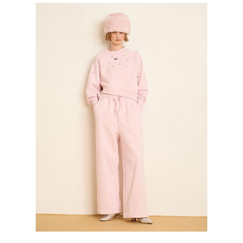 FURFUR（ファーファー） SALE20%OFF トップス 25秋冬 ビジュー付きロゴ