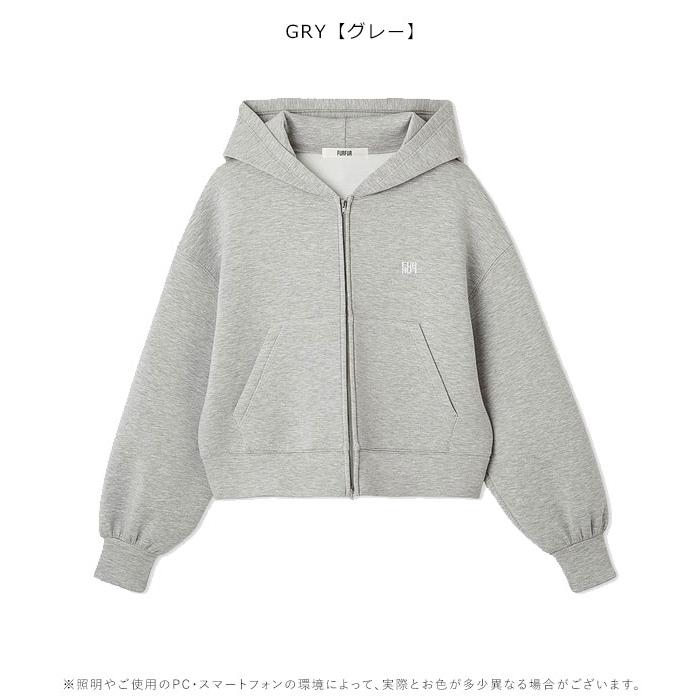 FURFUR（ファーファー） SALE20%OFF アウター 25秋冬 ロゴ刺繍ジップ