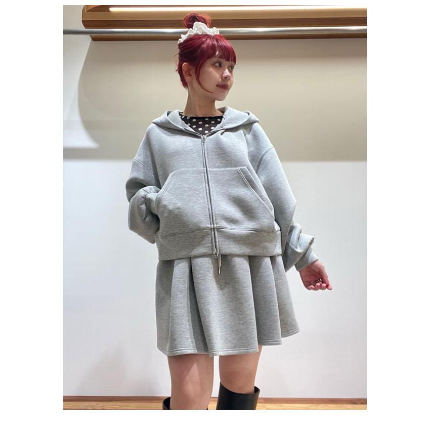 FURFUR（ファーファー）ロゴ刺繍ジップアップフーディー　アイボリー WEB・一部店舗限定カラー】ロゴ刺繍ジップアップフーディー(Tシャツ