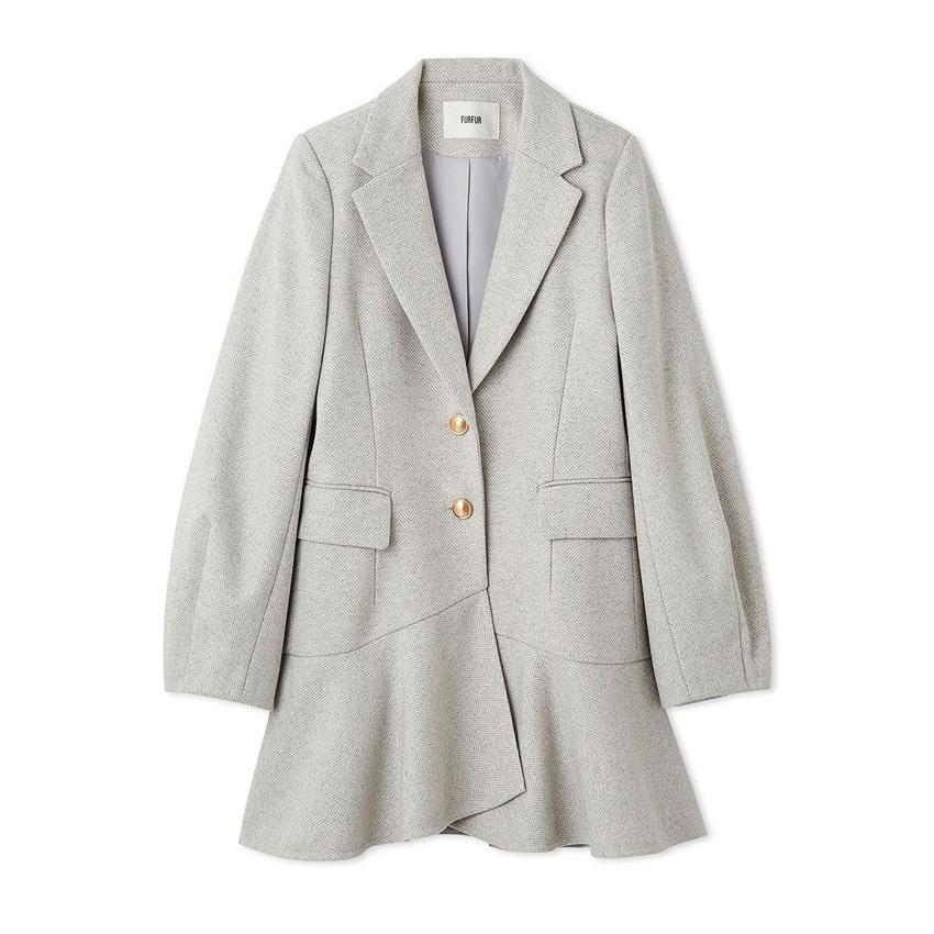 FURFUR（ファーファー） 新作10%OFF アウター 25秋冬 ツイードフレ