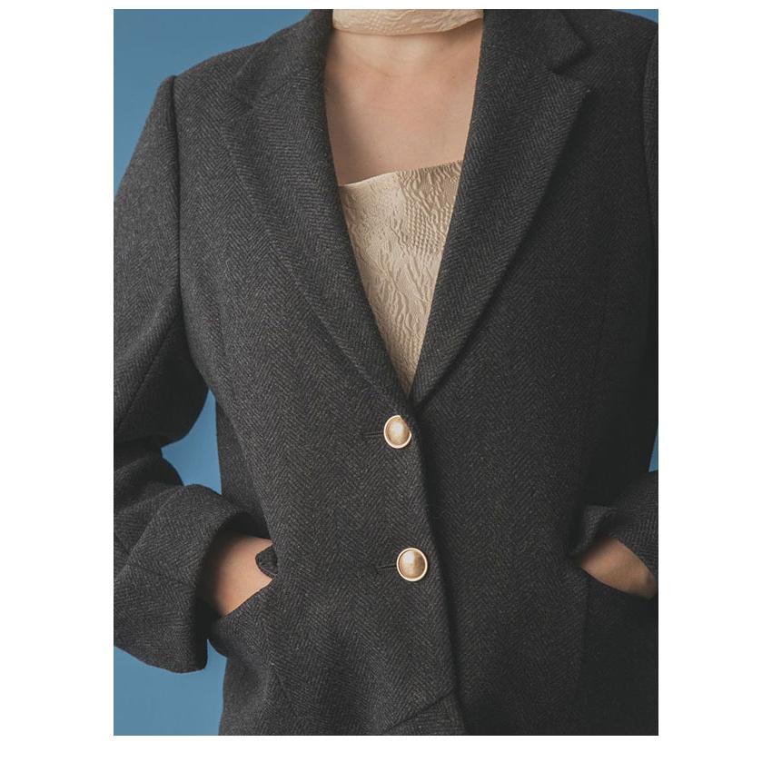 FURFUR（ファーファー） 新作10%OFF アウター 25秋冬 ツイードフレ