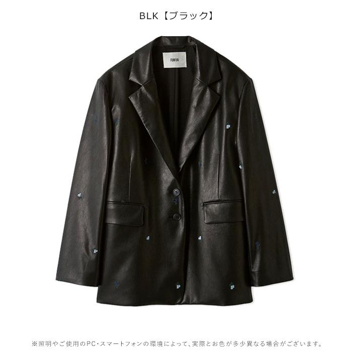 FURFUR（ファーファー） SALE30%OFF アウター 25秋冬 ローズ刺繍