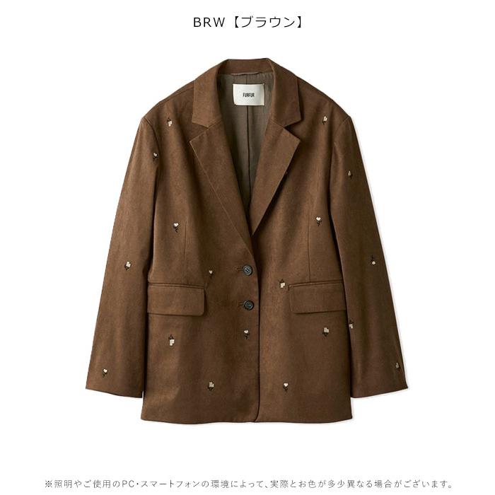 FURFUR（ファーファー） SALE30%OFF アウター 25秋冬 ローズ刺繍
