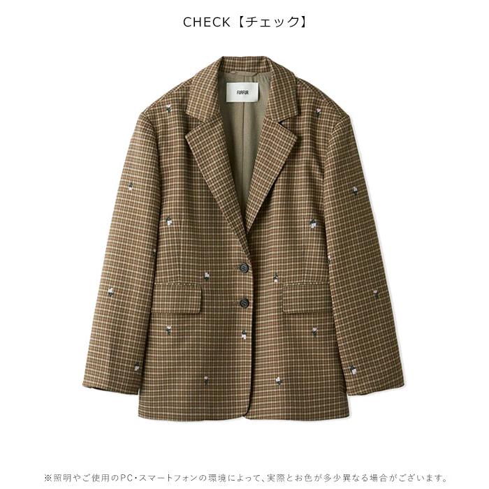 定価5万♪完売ミューラルFluffy jacquard テーラードジャケット FURFUR（ファーファー） SALE30%OFF アウター 25秋冬 ローズ刺繍