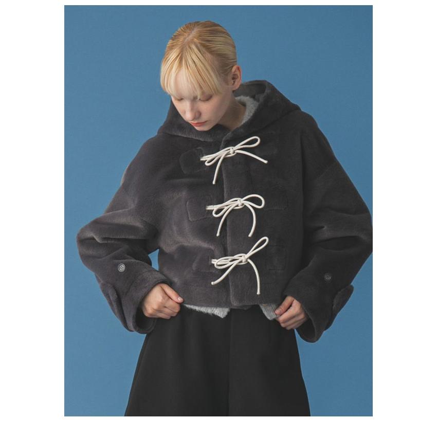 FURFUR（ファーファー） 新作10%OFF アウター 25秋冬 リボンショート