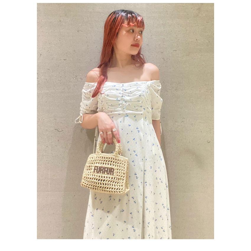 FURFUR 新作10%OFF ファーファー ワンピース 25春夏 チェリー柄 FURFUR 新作10%OFF ファーファー ワンピース 25春夏 チェリー柄