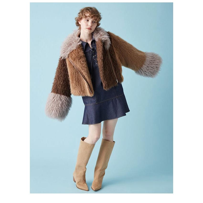 FURFUR レースアップミニワンピース FURFUR（ファーファー） SALE30%OFF ワンピース 25秋冬 レースアップ