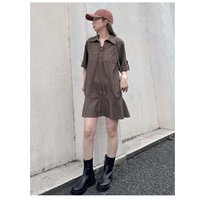 FURFUR（ファーファー） SALE30%OFF ワンピース 25秋冬 レースアップ