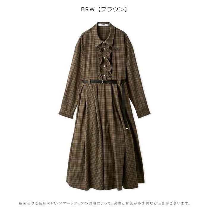 FURFUR（ファーファー） SALE20%OFF ワンピース 25秋冬 ベルト付き