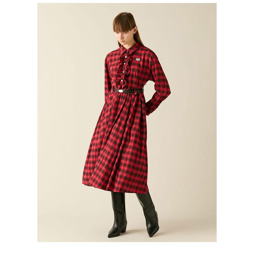 FURFUR（ファーファー） SALE20%OFF ワンピース 25秋冬 ベルト付き