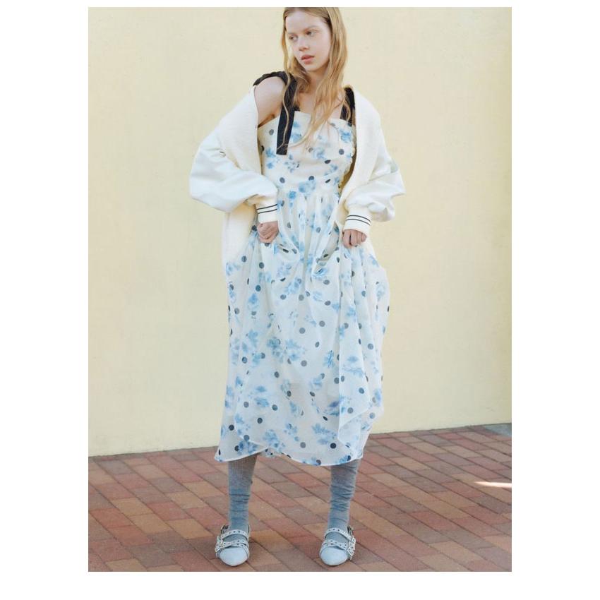 FURFUR（ファーファー） 新作10%OFF ワンピース 26春夏 ぼかしフラワー
