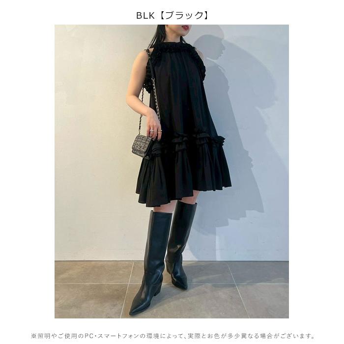 FURFUR（ファーファー） 新作10%OFF ワンピース 26春夏 フリルホルター