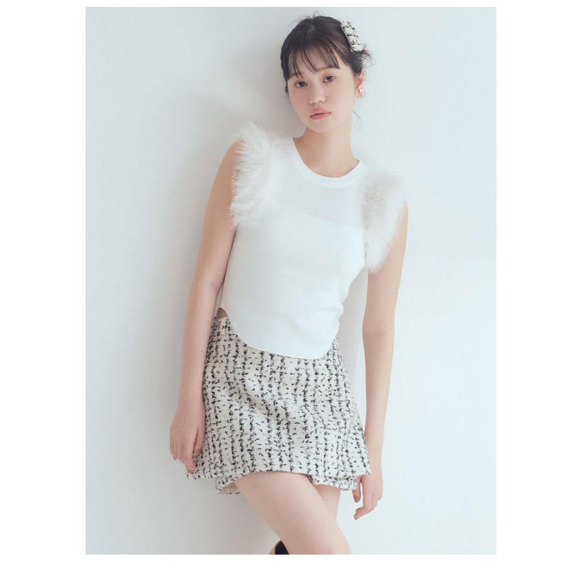 FURFUR（ファーファー） SALE20%OFF ボトムス 25秋冬 ツイードスカ