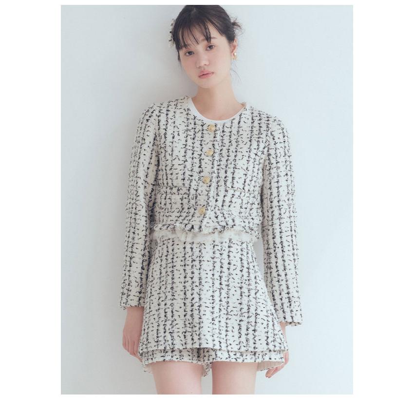 FURFUR（ファーファー） SALE20%OFF ボトムス 25秋冬 ツイードスカ