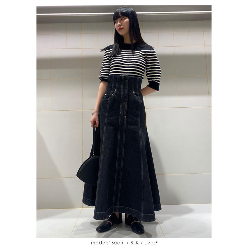 新品未使用　FURFUR(ファーファー）メタリックギャザースカート シルバー 0501150208_6631dae0920f0.jpeg