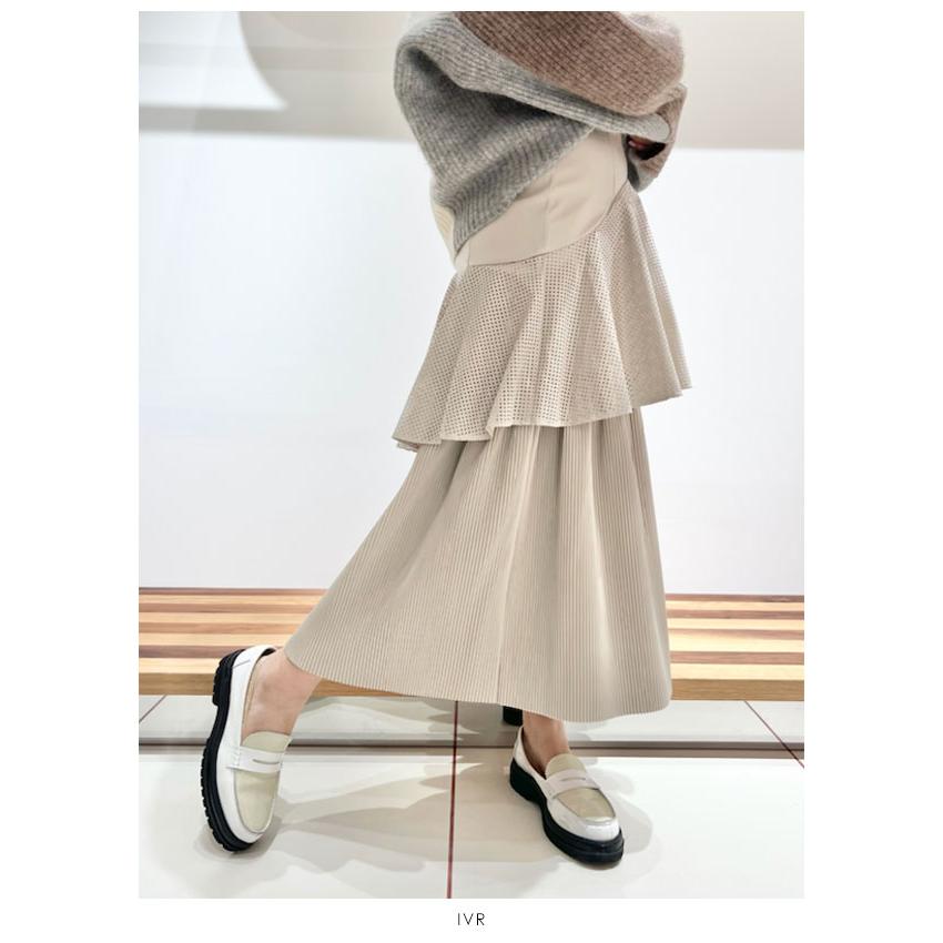 SALE ファーファー FURFUR パンチングエコレザースカート SALE ファーファー FURFUR パンチングエコレザースカート