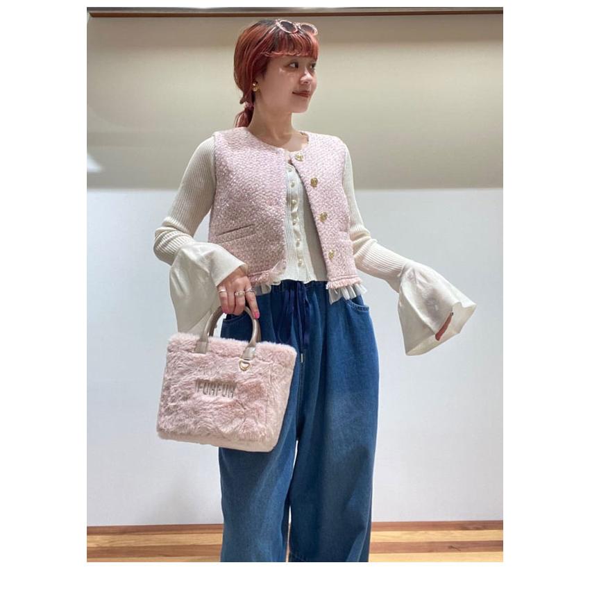 FURFUR（ファーファー） SALE20%OFF トップス 25秋冬 ツイードベスト