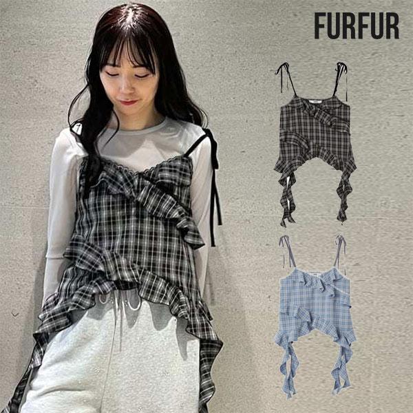 FURFUR（ファーファー） SALE20%OFF トップス 25秋冬 フリルキャミ