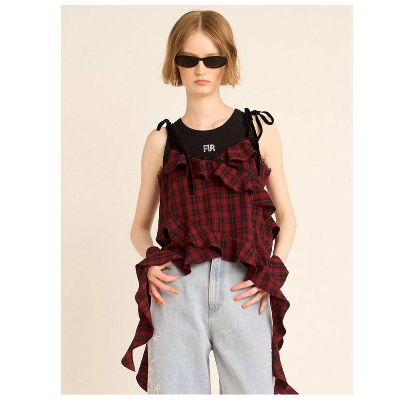 FURFUR（ファーファー） SALE20%OFF トップス 25秋冬 フリルキャミ