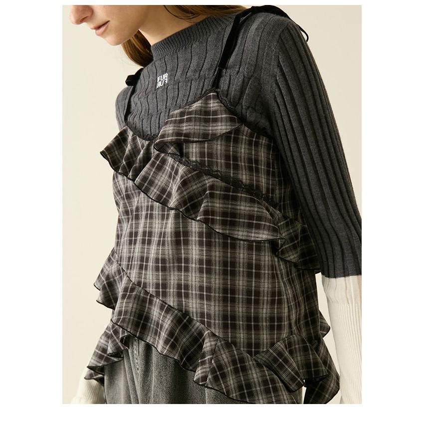 FURFUR（ファーファー） SALE20%OFF トップス 25秋冬 フリルキャミ