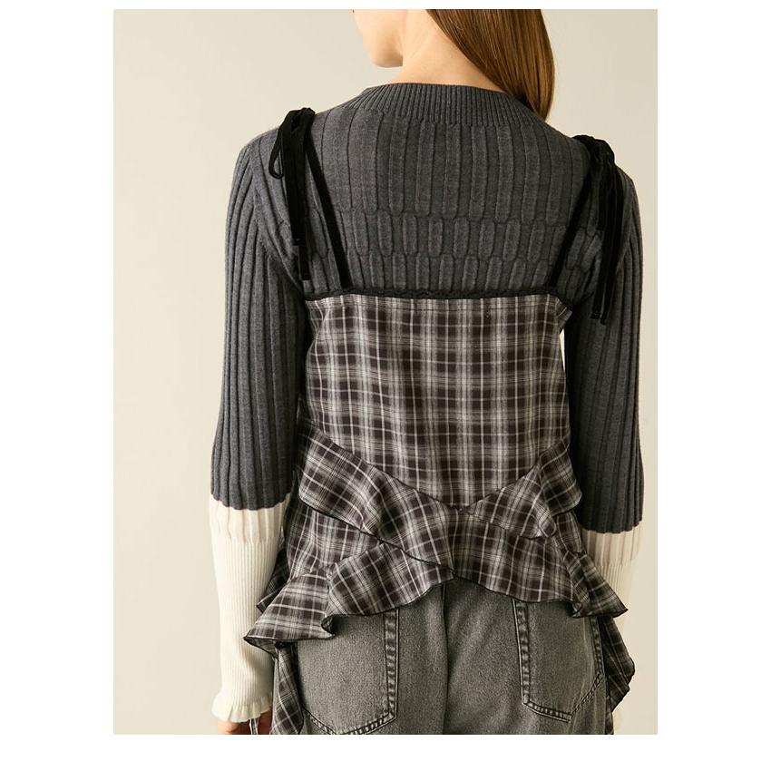 FURFUR（ファーファー） SALE20%OFF トップス 25秋冬 フリルキャミ