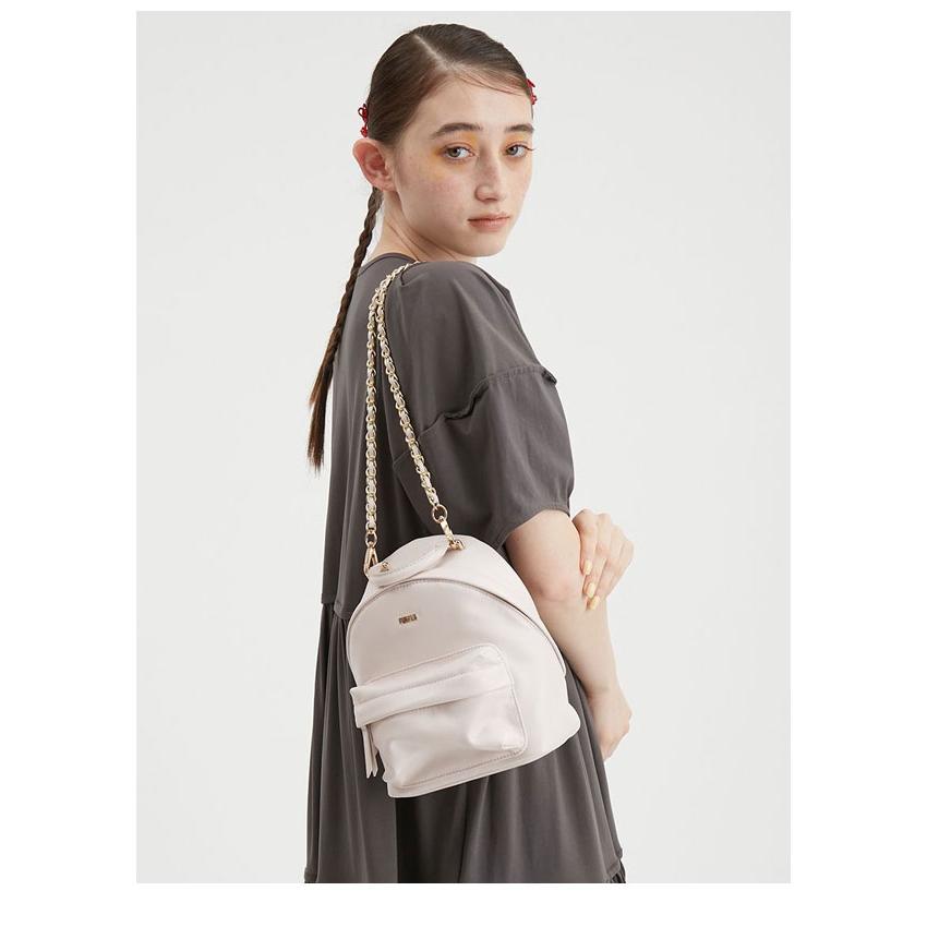 ハンドメイド　ファーショルダー紐　ファーリュック FURFUR（ファーファー） 新作10%OFF バッグ チェーンショルダーミニ