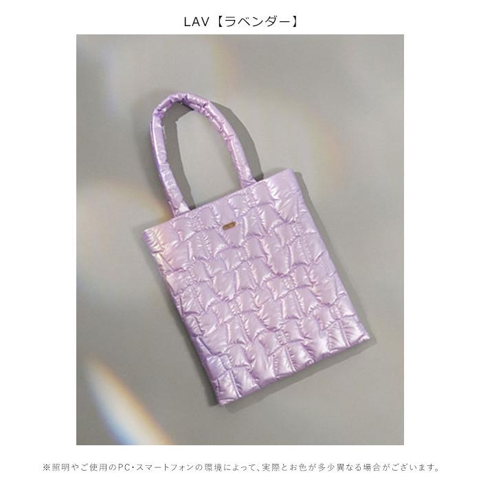 新品　未使用　羊革製　ラベンダー キルティング トートバッグ 新品未使用羊革製ラベンダー キルティング トートバッグ