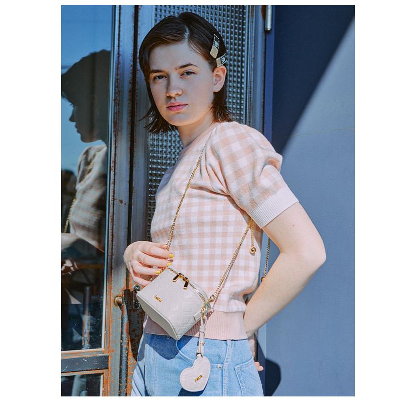 【姫路東店】 中古 furfur | ファーファー ショルダーバッグ マイクロキルティングバニティバッグ RWGB252503 レッド 【121】 FURFUR（ファーファー） SALE20%OFF バッグ マイクロキルティング