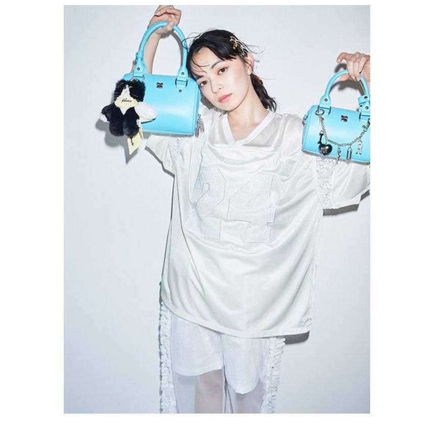 新品☆Wakana☆プロデュースグッズ☆モバイルポーチ☆Kalafina FURFUR SALE10%OF ファーファー バッグ 25春夏 リボンカシメミニ