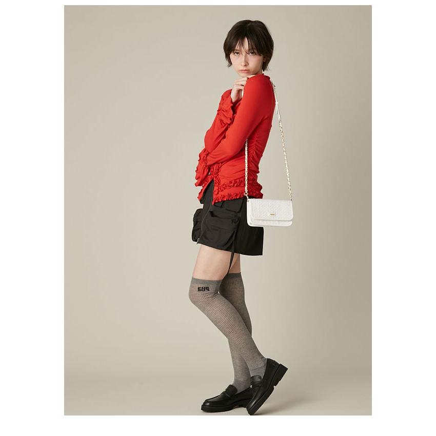 FURFUR（ファーファー） 新作10%OFF バッグ 26春夏 ツイードロゴフォン