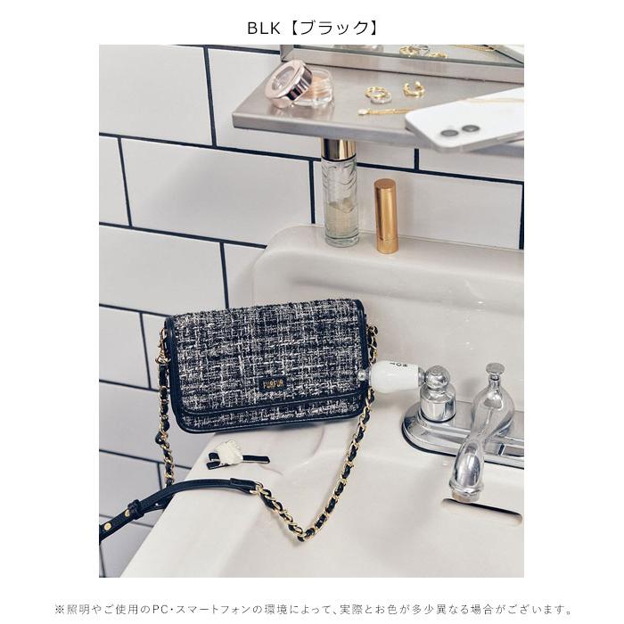 FURFUR（ファーファー） 新作10%OFF バッグ 26春夏 ツイードロゴフォン