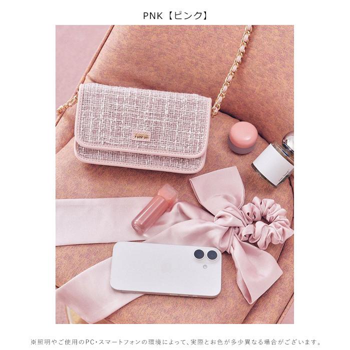 FURFUR（ファーファー） 新作10%OFF バッグ 26春夏 ツイードロゴフォン