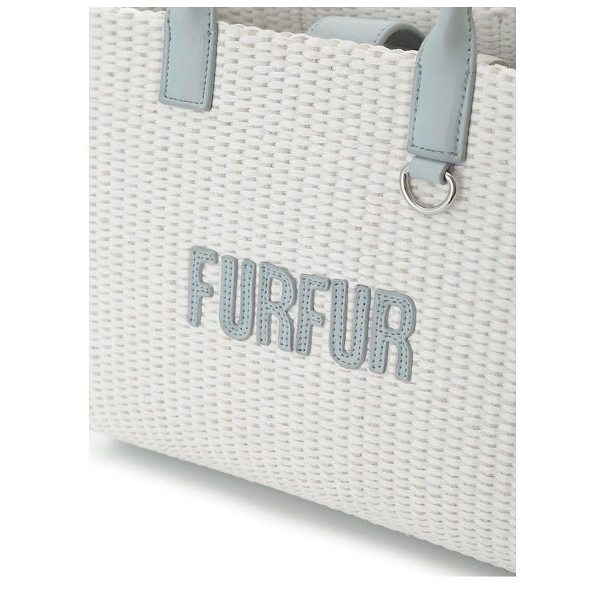 FURFUR（ファーファー） バッグ 26春夏 ラフィアロゴトートバッグ