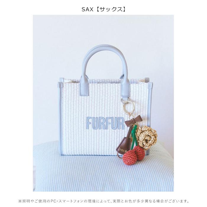 FURFUR（ファーファー） バッグ 26春夏 ラフィアロゴトートバッグ