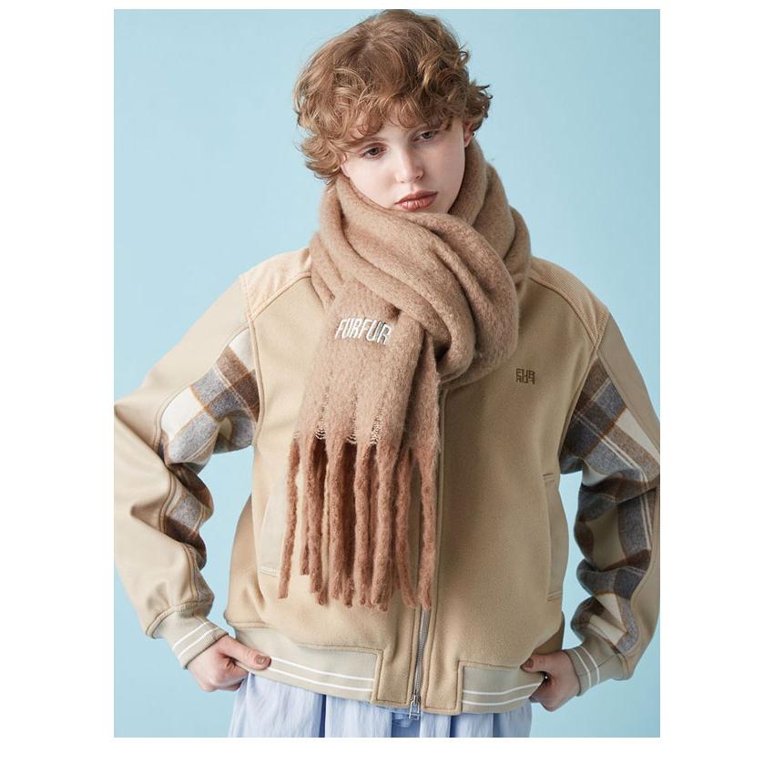 FURFUR（ファーファー） SALE20%OFF 小物 25秋冬 ロゴ刺繍フリンジ