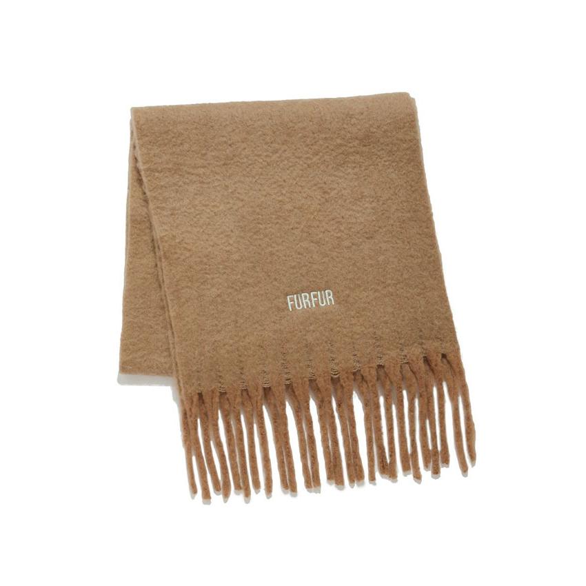 FURFUR（ファーファー） SALE20%OFF 小物 25秋冬 ロゴ刺繍フリンジ