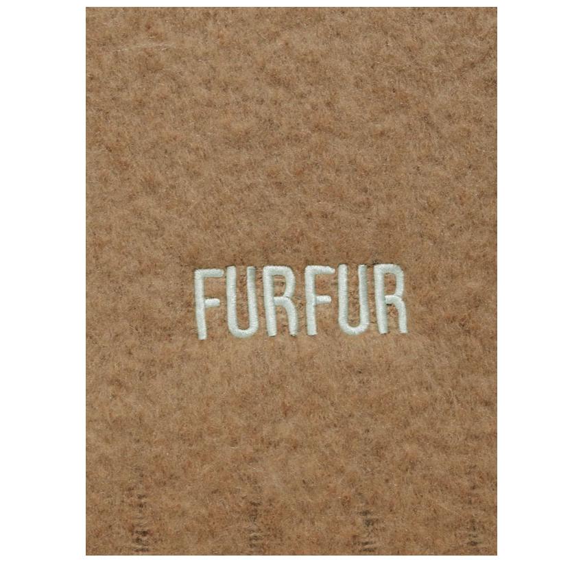 FURFUR（ファーファー） SALE20%OFF 小物 25秋冬 ロゴ刺繍フリンジ