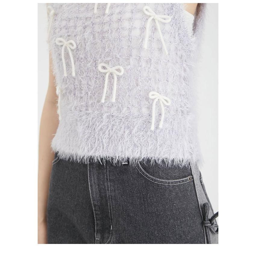 新品同様 25SS FURFUR ファーファー サイドぺプラムリボンタンクトップ ノースリーブ カットソー RWNT252055 サイズF ライトブルー レディース 古着 中古 USED FURFUR（ファーファー）の古着・中古通販 | 【公式】RAGTAG（ラグタグ）