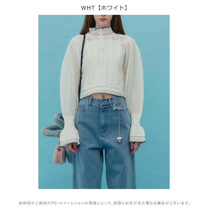 FURFUR / ファーファー 　限定　シアーボウタイニットトップス　グリーン FURFUR（ファーファー） 【SALE50%OFF】 【即納】 トップス 24秋冬