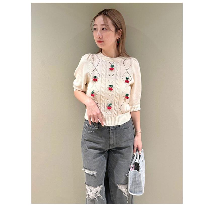 FURFUR（ファーファー） SALE30%OFF トップス 25春夏 チェリーモチーフ