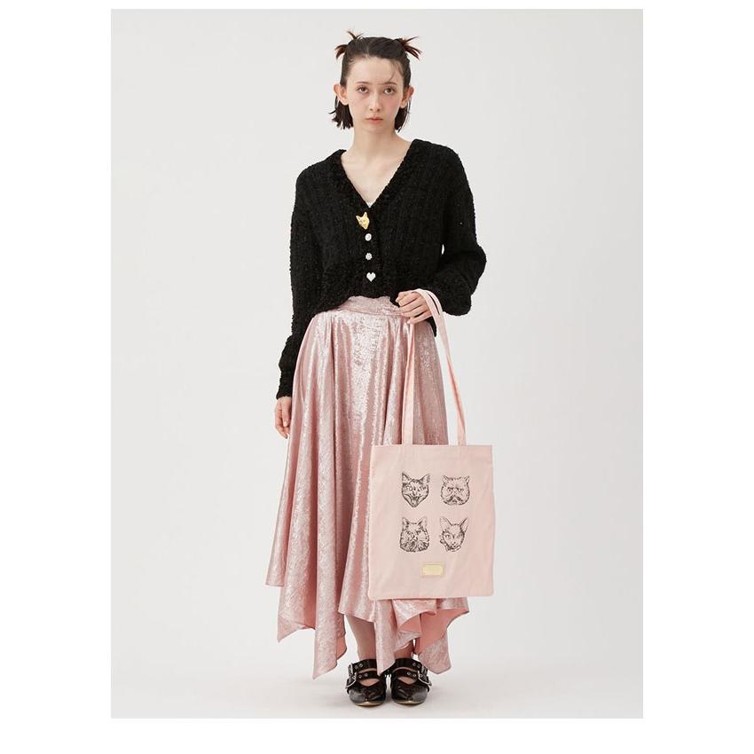 【新品タグ付き】FURFUR キャットボタンツイードカーディガン レッド FURFUR SALE40%OFF ファーファー トップス 25春夏 キャット