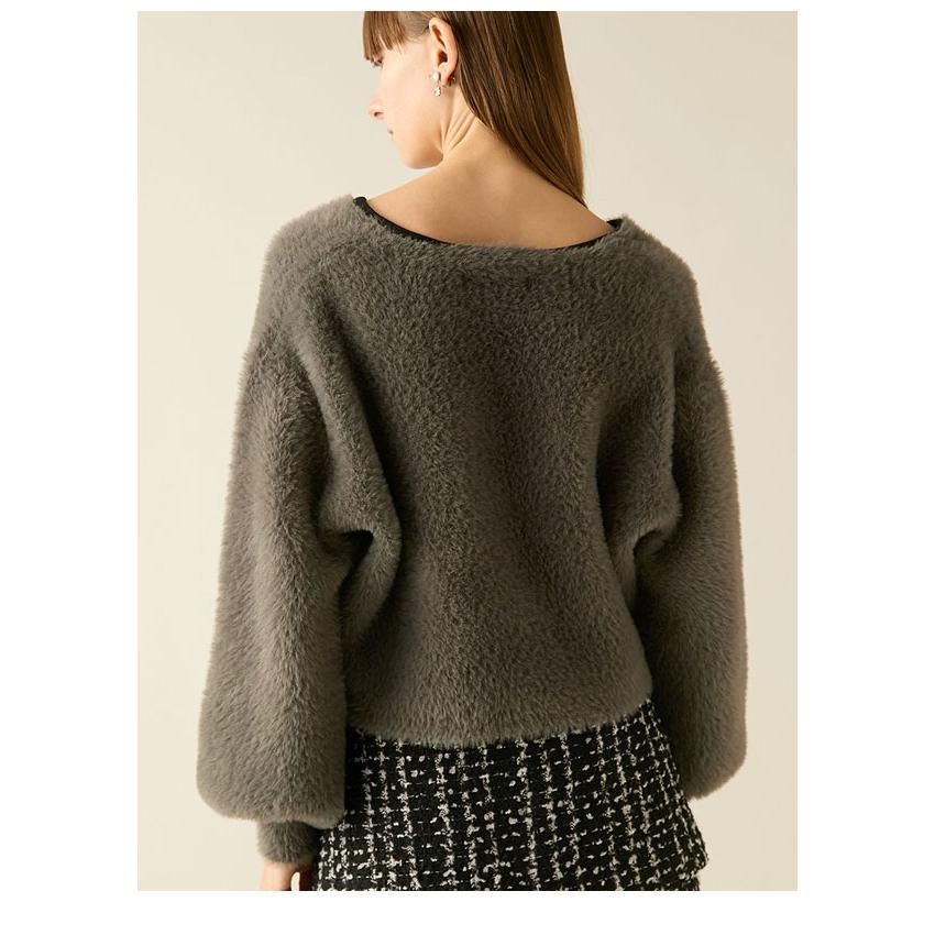 Furfur フェザーヤーンカーディガン ファーファー FURFUR（ファーファー） SALE20%OFF トップス 25秋冬 マルチビジュー