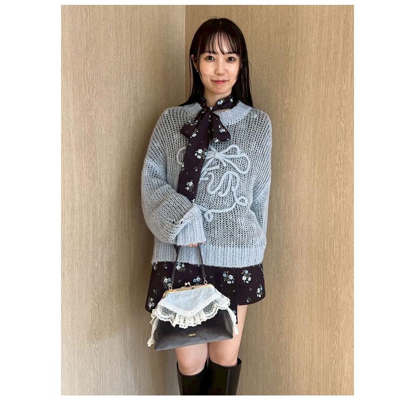 FURFUR（ファーファー） 新作10%OFF トップス 26秋冬 リボンロゴ刺繍