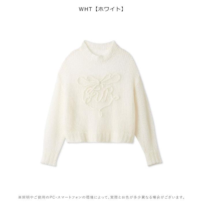 FURFUR（ファーファー） 新作10%OFF トップス 26秋冬 リボンロゴ刺繍