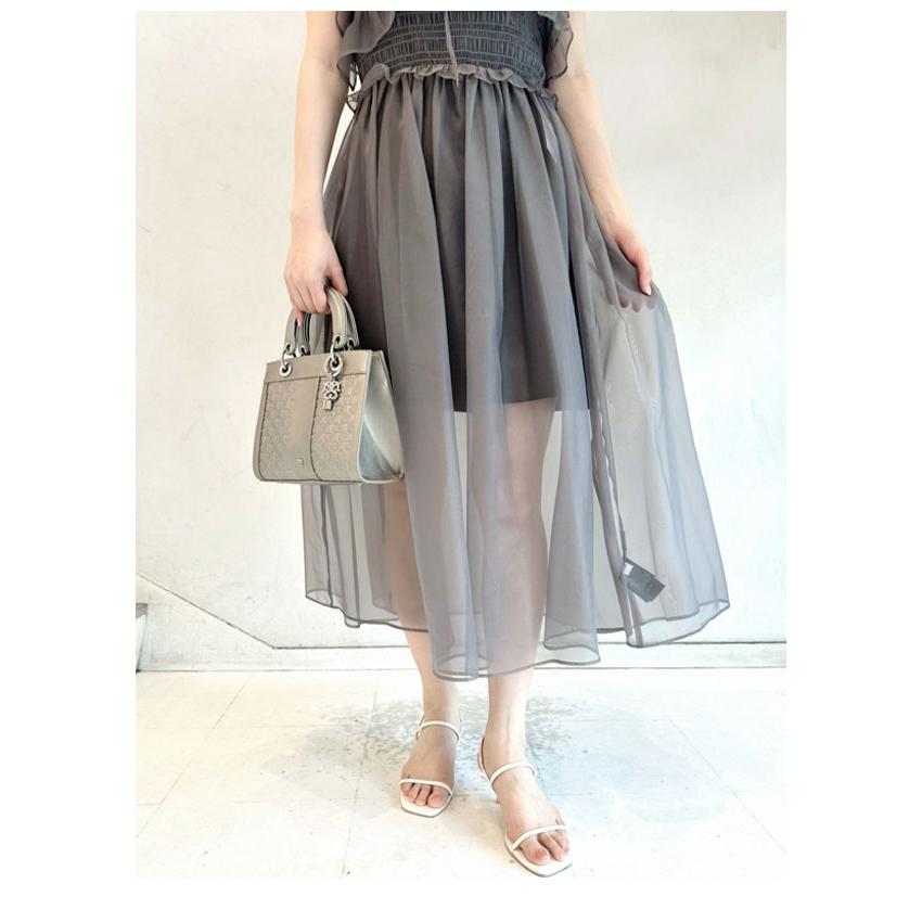 SNIDEL SALE50%OFF スナイデル ドレス 24春夏 シアーレイヤード SNIDEL SALE50%OFF スナイデル ドレス 24春夏 シアーレイヤード
