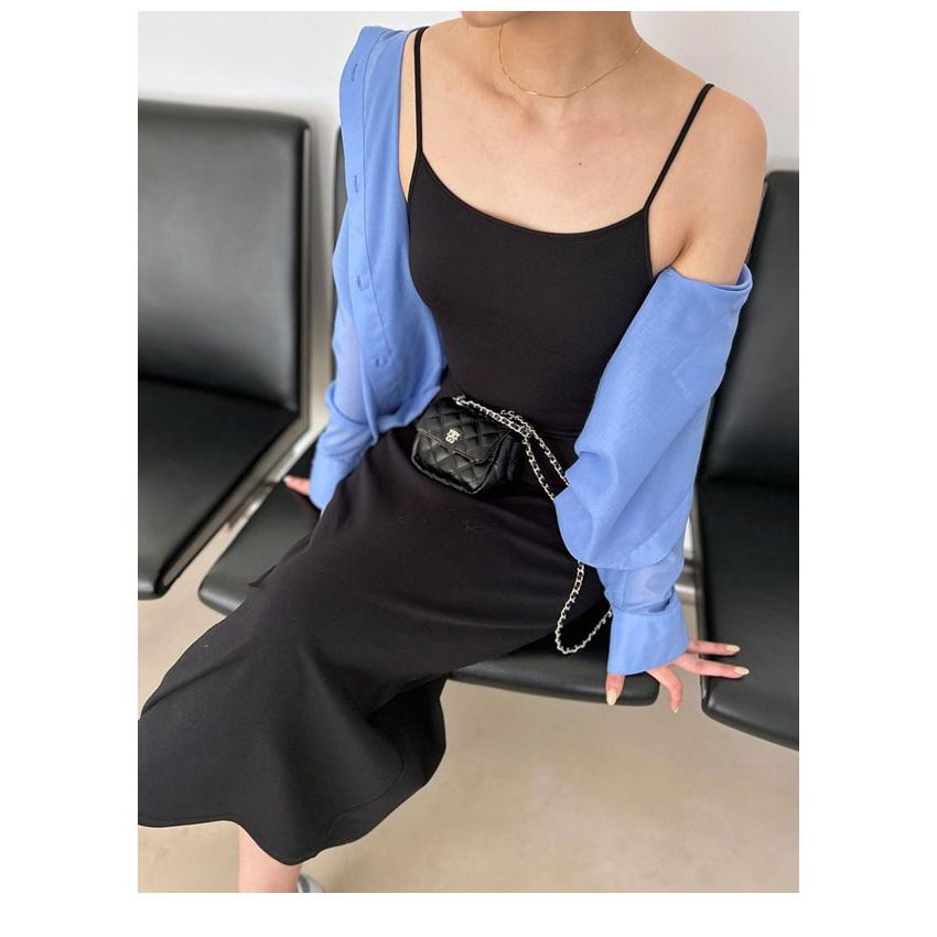 snidel home❤️新品タグ付❤️ノースリカップイン　ワンピース　グレー SNIDEL 「SNIDEL」 ノースリーブワンピース 0 グレー レディース