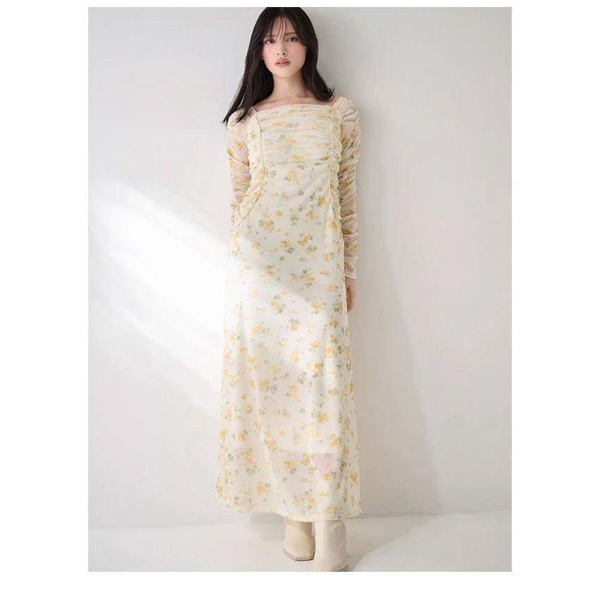 SNIDEL（スナイデル） 新作10%OFF ワンピース 26春夏 フロッキー