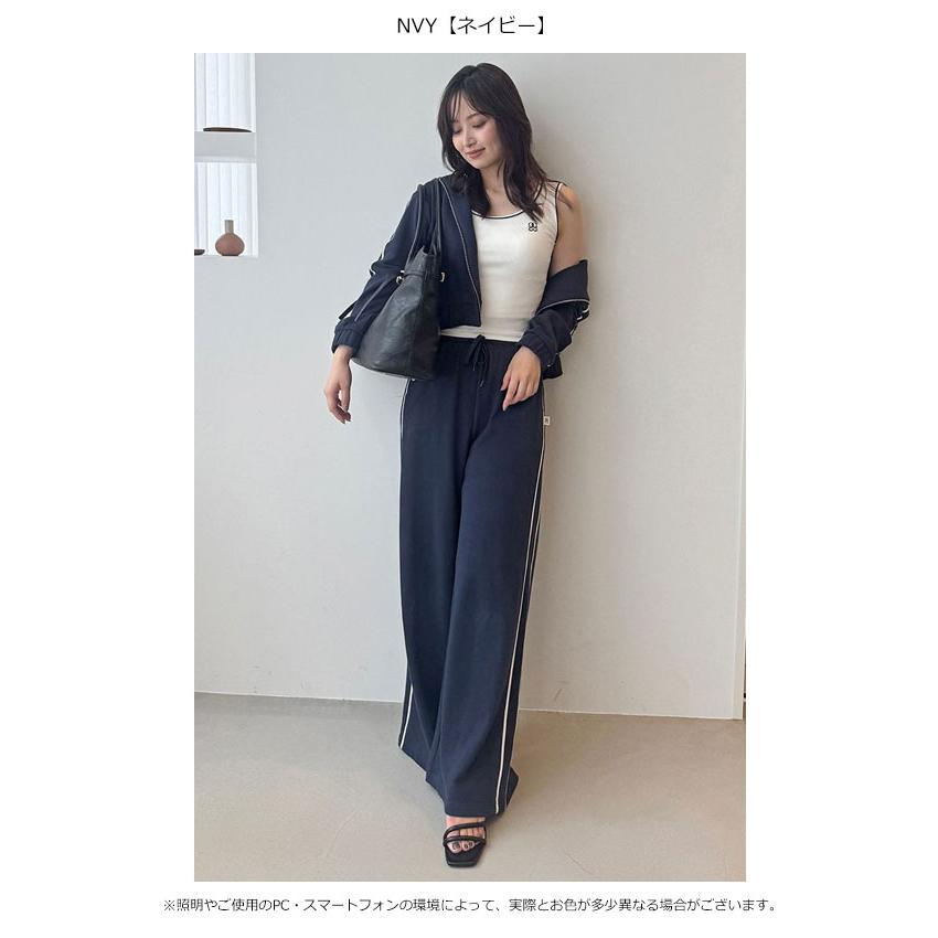 SNIDEL  ネイビー デザインカットスウェットパンツ SNIDEL ネイビー デザインカットスウェットパンツ デザイン